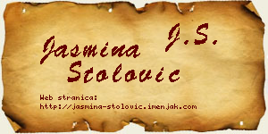 Jasmina Stolović vizit kartica